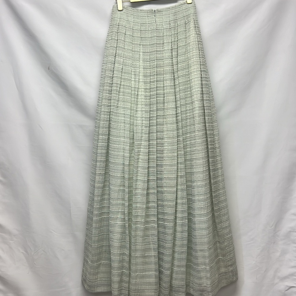 Carmen Marc Valvo beaded pleated long skirt - Picture 3 of 7